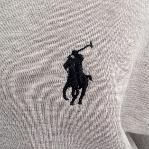 Ralph Lauren Polo Men's Gray Zip Up Hoodie Size Large Designer - Picture 9 of 15